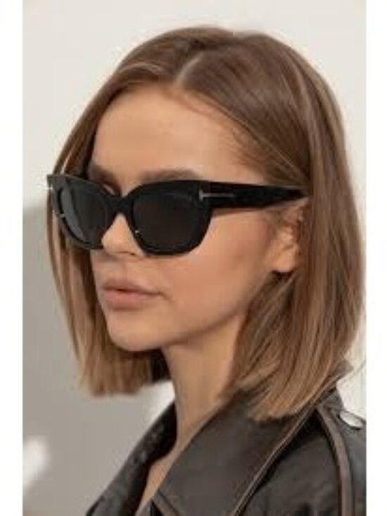Tom Ford Athena FT1190 69E Sunglasses Bordeaux Cat Eye Frame, Brown Lenses main image 5